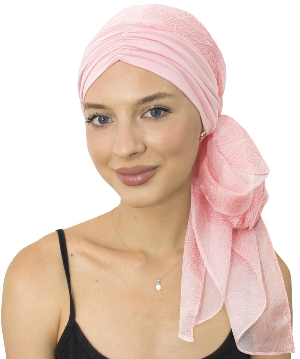 2371 Head Scarf Skull Cap Chemo Patients Headwear Cancer Hair Loss Scarf